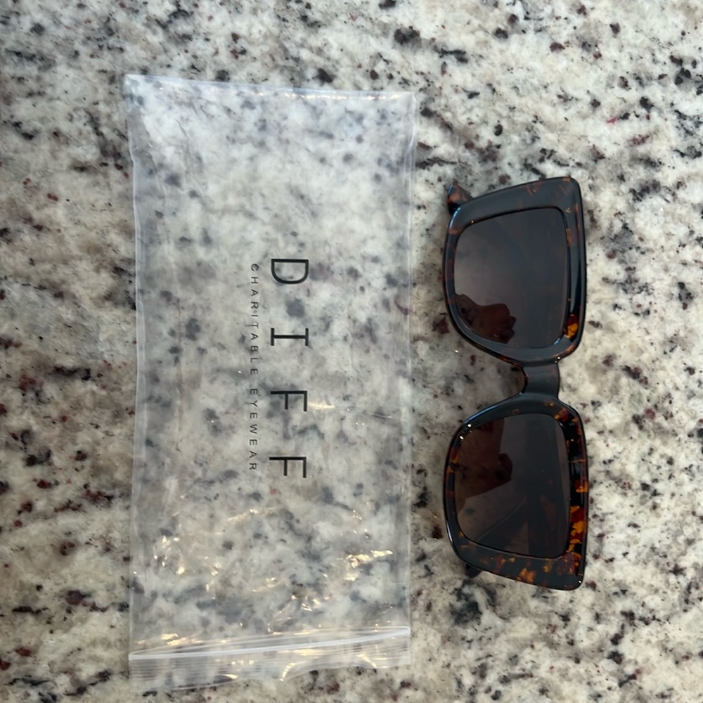 Diff Becky Ll Wild Tortoise Gray Polarized, Sungl… - image 1